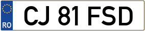 Trailer License Plate